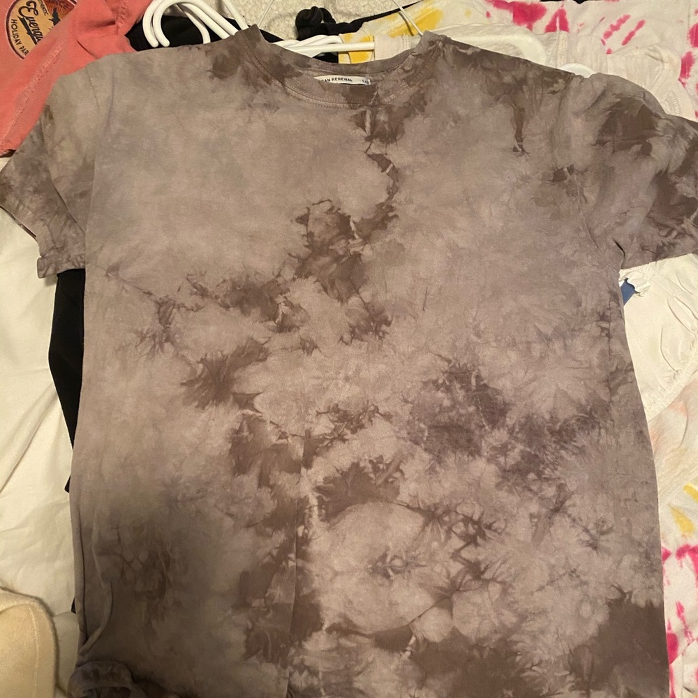 Urban outfitters gray tie dye shirt